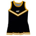 Alabama State Hornets Vive La Fete Game Day Black Sleeveless Cheerleader Dress