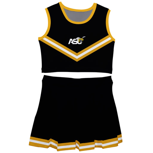 Alabama State Hornets Vive La Fete Game Day Black Sleeveless Cheerleader Set