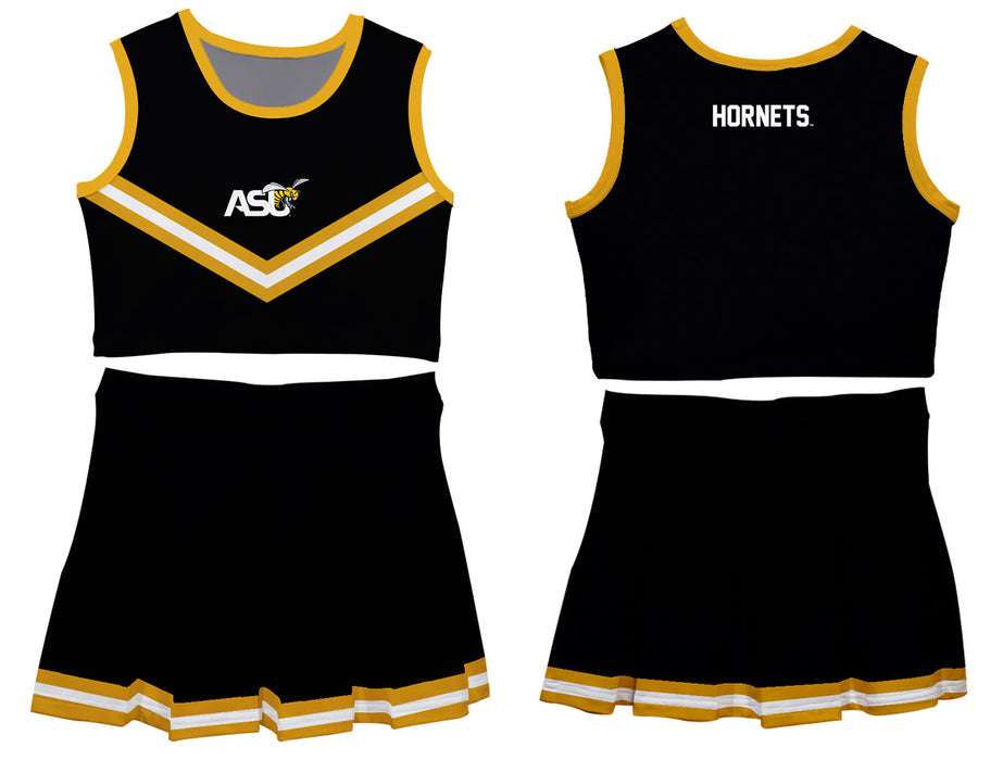 Alabama State Hornets Vive La Fete Game Day Black Sleeveless Cheerleader Set - Vive La Fête - Online Apparel Store