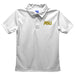 Alabama State Hornets Embroidered White Short Sleeve Polo Box Shirt