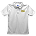 Alabama State Hornets Embroidered White Short Sleeve Polo Box Shirt