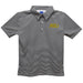 Alabama State Hornets Embroidered Black Stripes Short Sleeve Polo Box Shirt