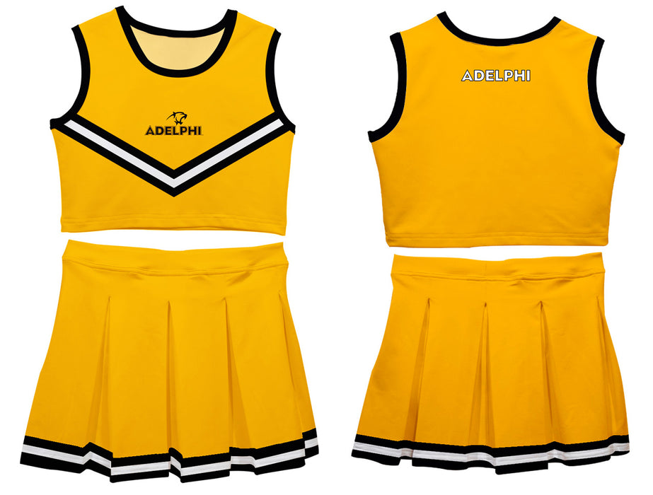 Adelphi Panthers Vive La Fete Game Day Gold Sleeveless Cheerleader Set - Vive La Fête - Online Apparel Store