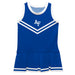 US Airforce Falcons Vive La Fete Game Day Blue Sleeveless Cheerleader Dress