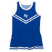 US Airforce Falcons Vive La Fete Game Day Blue Sleeveless Cheerleader Dress