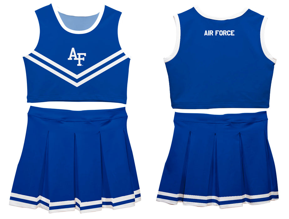 US Airforce Falcons Vive La Fete Game Day Blue Sleeveless Chearleader Set - Vive La Fête - Online Apparel Store