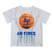US Airforce Falcons Original Dripping Ball White T-Shirt by Vive La Fete