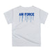 US Airforce Falcons Original Dripping Basketball Blue T-Shirt by Vive La Fete - Vive La Fête - Online Apparel Store
