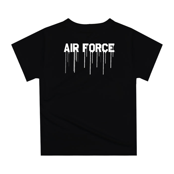 US Airforce Falcons Original Dripping Basketball Blue T-Shirt by Vive La Fete - Vive La Fête - Online Apparel Store