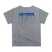 US Airforce Falcons Original Dripping Basketball Blue T-Shirt by Vive La Fete - Vive La Fête - Online Apparel Store