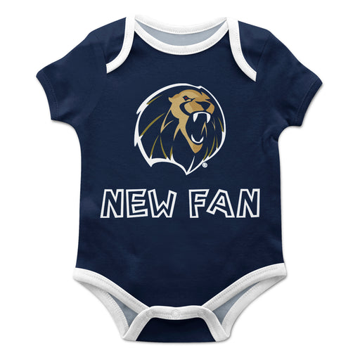 University of Arkansas at Fort Smith Lions Vive La Fete Infant Game Day Navy Short Sleeve Onesie New Fan Mascot Bodysuit - Vive La Fête - Online Apparel Store