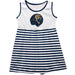 Arkansas Fort Smith UAFS Lions Vive La Fete Girls Game Day Sleeveless Tank Dress Solid Navy Logo Stripes on Skirt - Vive La Fête - Online Apparel Store
