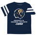 Arkansas Fort Smith UAFS Lions Vive La Fete Boys Game Day Navy Short Sleeve Tee with Stripes on Sleeves - Vive La Fête - Online Apparel Store