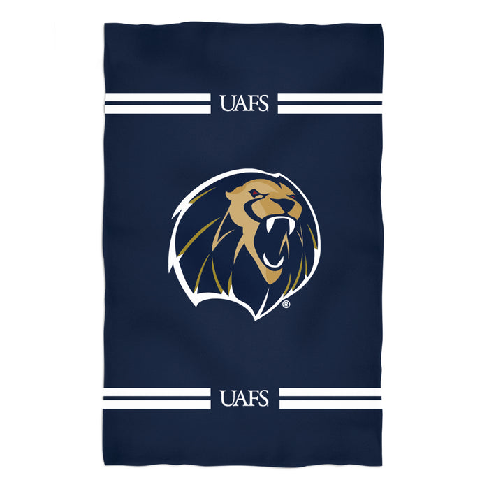 Arkansas Fort Smith UAFS Lions Vive La Fete Game Day Absorvent Premium Navy Beach Bath Towel 51 x 32" Logo and Stripes" - Vive La Fête - Online Apparel Store