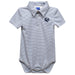 University of Arkansas at Fort Smith Lions Embroidered Gray Stripe Knit Polo Onesie