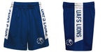 Arkansas Fort Smith UAFS Lions Vive La Fete Game Day Navy Stripes Boys Solid White Athletic Mesh Short - Vive La Fête - Online Apparel Store