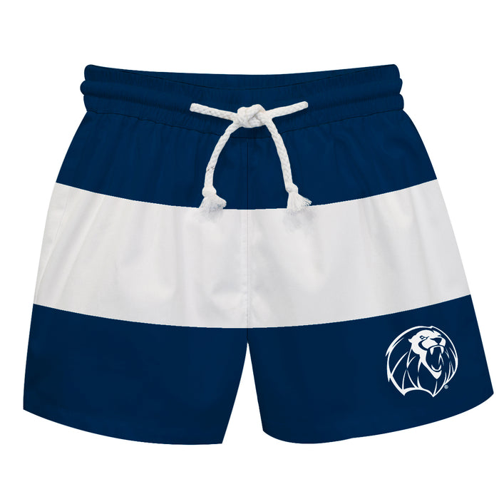 Arkansas Fort Smith UAFS Lions Vive La Fete Blue White Stripes Swimtrunks V2