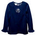 University of Arkansas at Fort Smith Lions Embroidered Navy Knit Long Sleeve Girls Blouse