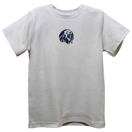 University of Arkansas at Fort Smith Lions Embroidered White Short Sleeve Boys Tee Shirt