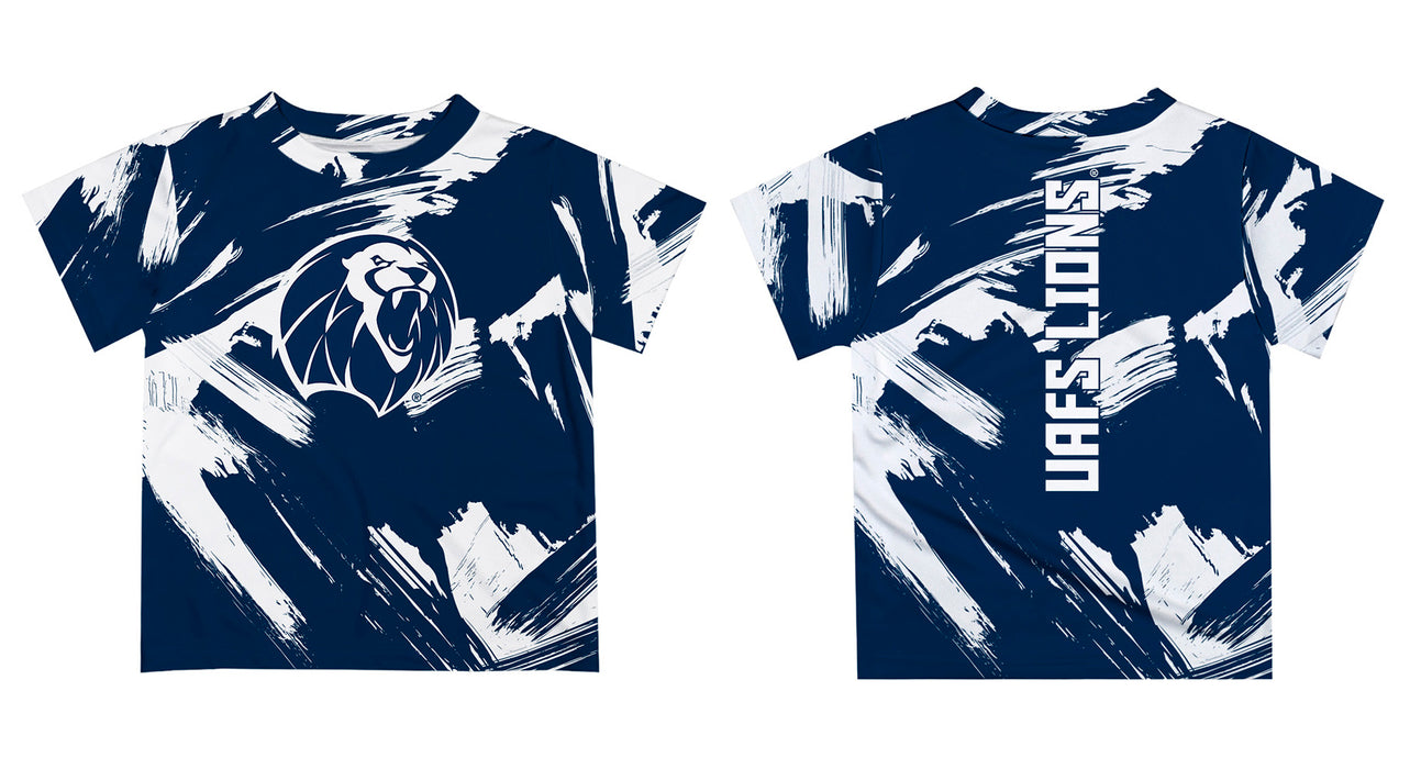 University of Arkansas at Fort Smith Lions Vive La Fete Boys Game Day Navy Short Sleeve Tee Paint Brush - Vive La Fête - Online Apparel Store