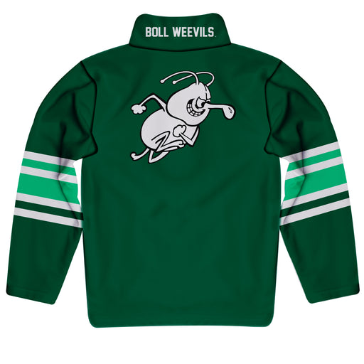 University of Arkansas Monticello Ball Weevils Vive La Fete Game Day Green Quarter Zip Pullover Stripes on Sleeves - Vive La Fête - Online Apparel Store