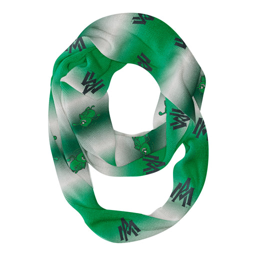 Arkansas Monticello Boll Weevils Vive La Fete All Over Logo Game Day Collegiate Women Ultra Soft Knit Infinity Scarf