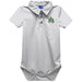 University of Arkansas Monticello UAM Boll Weevils Embroidered White Solid Knit Polo Onesie
