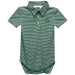 University of Arkansas Monticello Embroidered Hunter Green Stripe Knit Polo Onesie