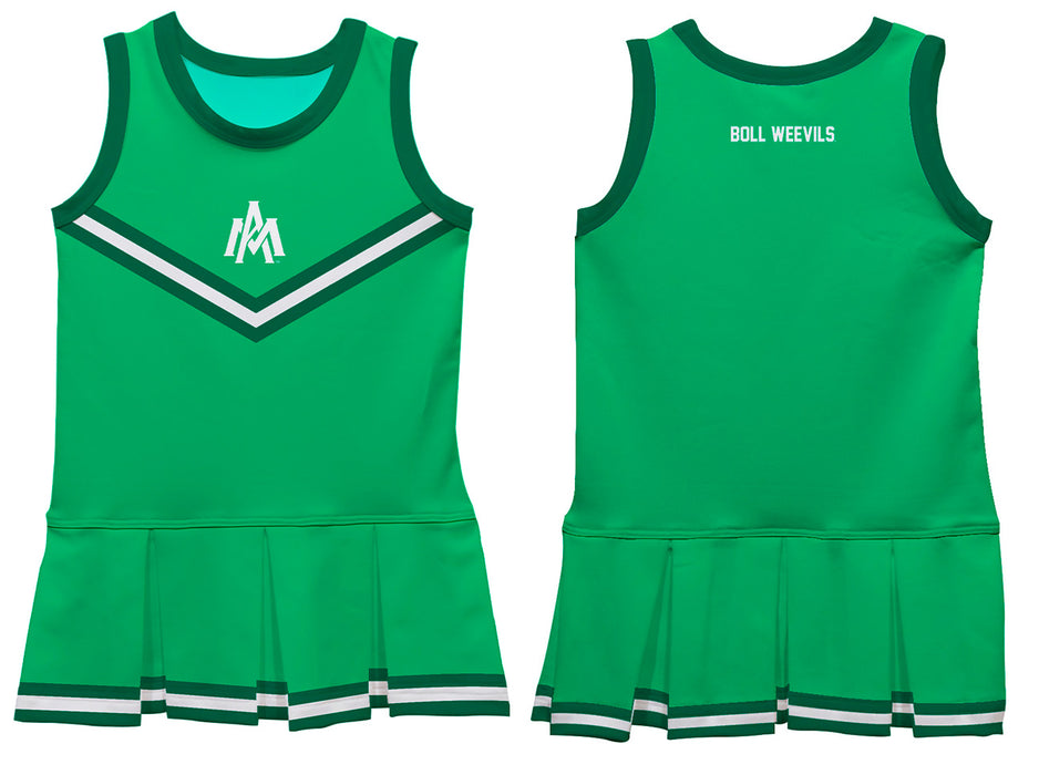 University of Arkansas Monticello UAM Boll Weevils Vive La Fete Game Day Green Sleeveless Cheerleader Dress - Vive La Fête - Online Apparel Store