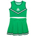 University of Arkansas Monticello UAM Boll Weevils Vive La Fete Game Day Green Sleeveless Cheerleader Set