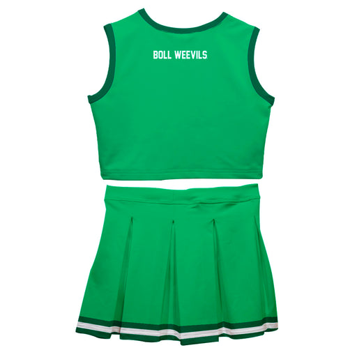 University of Arkansas Monticello UAM Boll Weevils Vive La Fete Game Day Green Sleeveless Cheerleader Set - Vive La Fête - Online Apparel Store