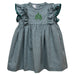University of Arkansas Monticello Boll Weevils Embroidered Hunter Green Gingham Ruffle Dress