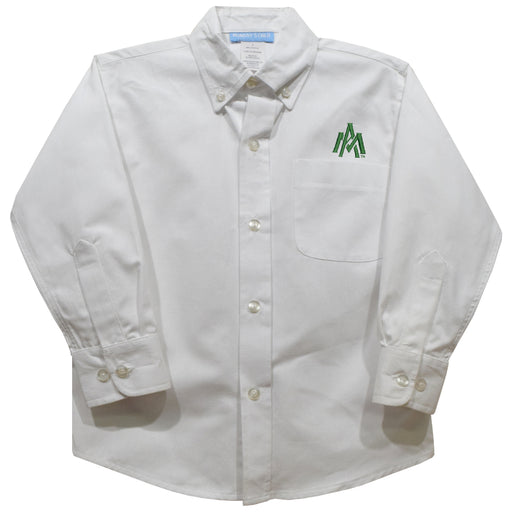 University of Arkansas Monticello Boll Weevils Embroidered White Long Sleeve Button Down Shirt