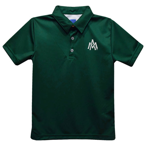University of Arkansas Monticello Boll Weevils Embroidered Hunter Green Short Sleeve Polo Box Shirt