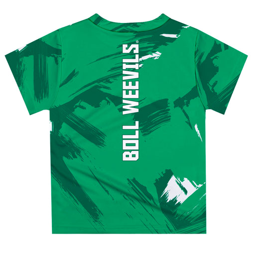 University of Arkansas Monticello UAM Boll Weevils Vive La Fete Boys Game Day Green Short Sleeve Tee Paint Brush - Vive La Fête - Online Apparel Store