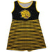 UAPB  Goden Lions Vive La Fete Girls Game Day Sleeveless Tank Dress Solid Black Logo Stripes on Skirt - Vive La Fête - Online Apparel Store