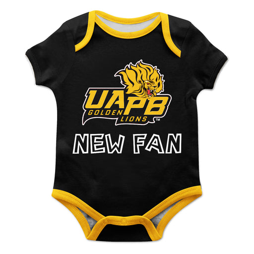 UAPB  Goden Lions Vive La Fete Infant Game Day Black Short Sleeve Onesie New Fan Logo and Mascot Bodysuit - Vive La Fête - Online Apparel Store