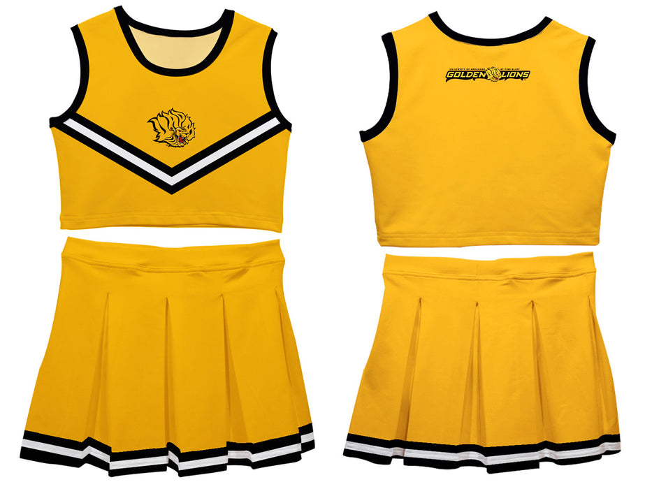 UAPB University of Arkansas Pine Bluff Golden Lions Vive La Fete Game Day Gold Sleeveless Cheerleader Set - Vive La Fête - Online Apparel Store
