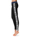 Akron Zips White Stripe Black Leggings - Vive La Fête - Online Apparel Store