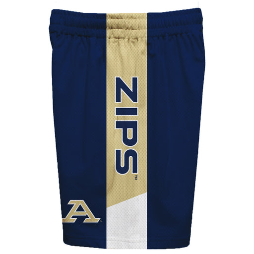 Akron Zips Vive La Fete Game Day Blue Stripes Boys Solid Gold Athletic Mesh Short - Vive La Fête - Online Apparel Store