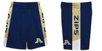 Akron Zips Vive La Fete Game Day Blue Stripes Boys Solid Gold Athletic Mesh Short - Vive La Fête - Online Apparel Store