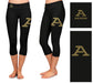 Akron Zips Vive La Fete Game Day Collegiate Large Logo on Thigh and Waist Girls Black Capri Leggings - Vive La Fête - Online Apparel Store