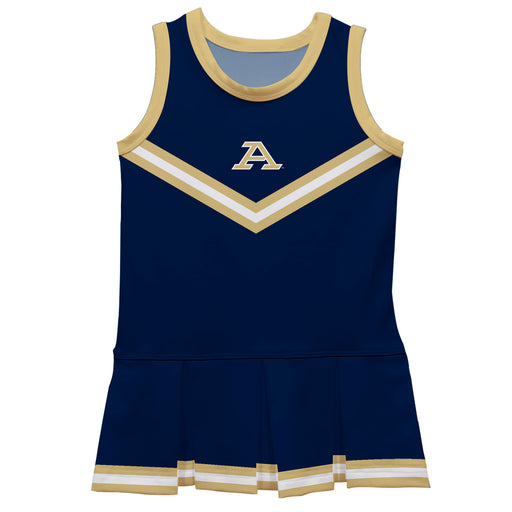 Akron Zips Vive La Fete Game Day Blue Sleeveless Cheerleader Dress