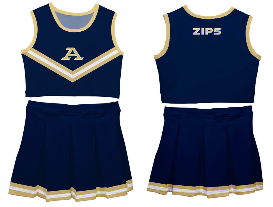 Akron Zips Vive La Fete Game Day Blue Sleeveless Cheerleader Set - Vive La Fête - Online Apparel Store