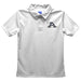 Akron Zips Embroidered White Short Sleeve Polo Box Shirt