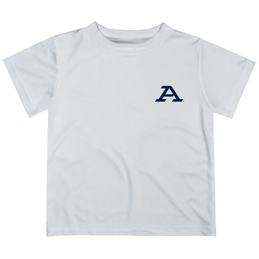 Akron Zips Hand Sketched Vive La Fete Impressions Artwork Boys White Short Sleeve Tee Shirt