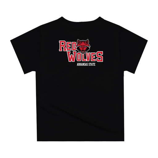 Arkansas State Red Wolves Original Dripping Football Helmet Black T-Shirt by Vive La Fete - Vive La Fête - Online Apparel Store