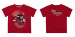 Arkansas State Red Wolves Original Dripping Football Helmet Red T-Shirt by Vive La Fete - Vive La Fête - Online Apparel Store