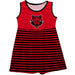 Arkansas State Red Wolves Red Sleeveless Tank Dress With Black Stripes - Vive La Fête - Online Apparel Store