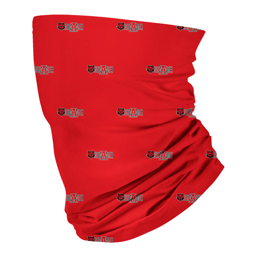 Arkansas State Red Wolves  All Over Logo Game Day Collegiate Face Cover Soft 4-Way Stretch Two Ply Neck Gaiter - Vive La Fête - Online Apparel Store